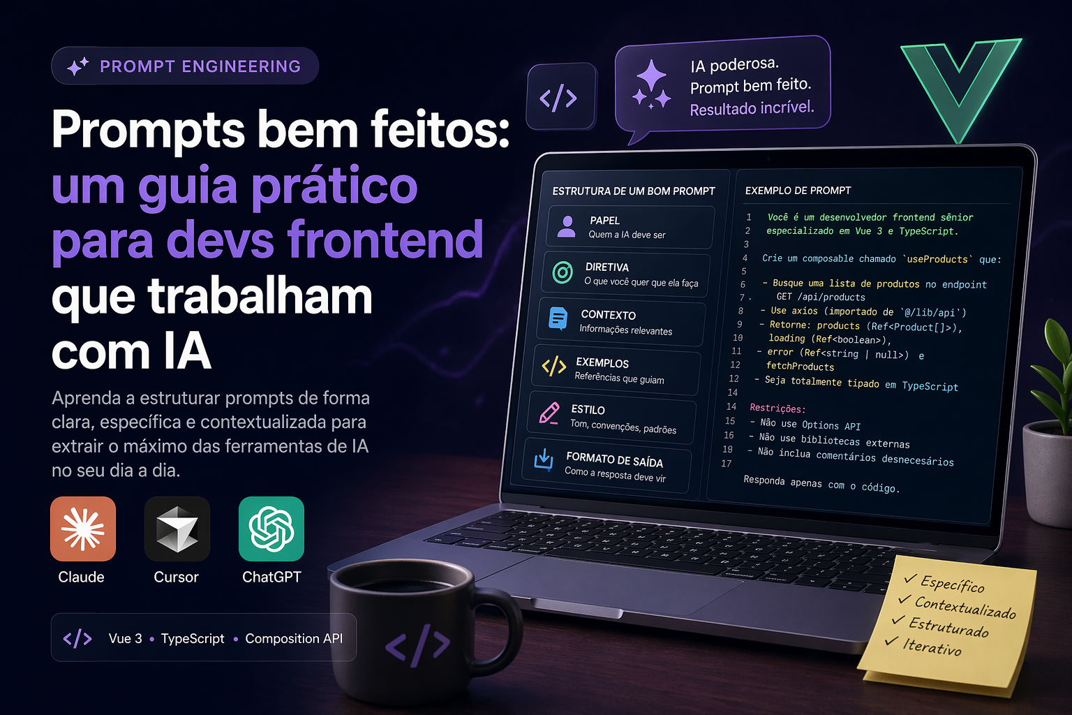 Prompts bem feitos: um guia prático para devs frontend que trabalham com IA