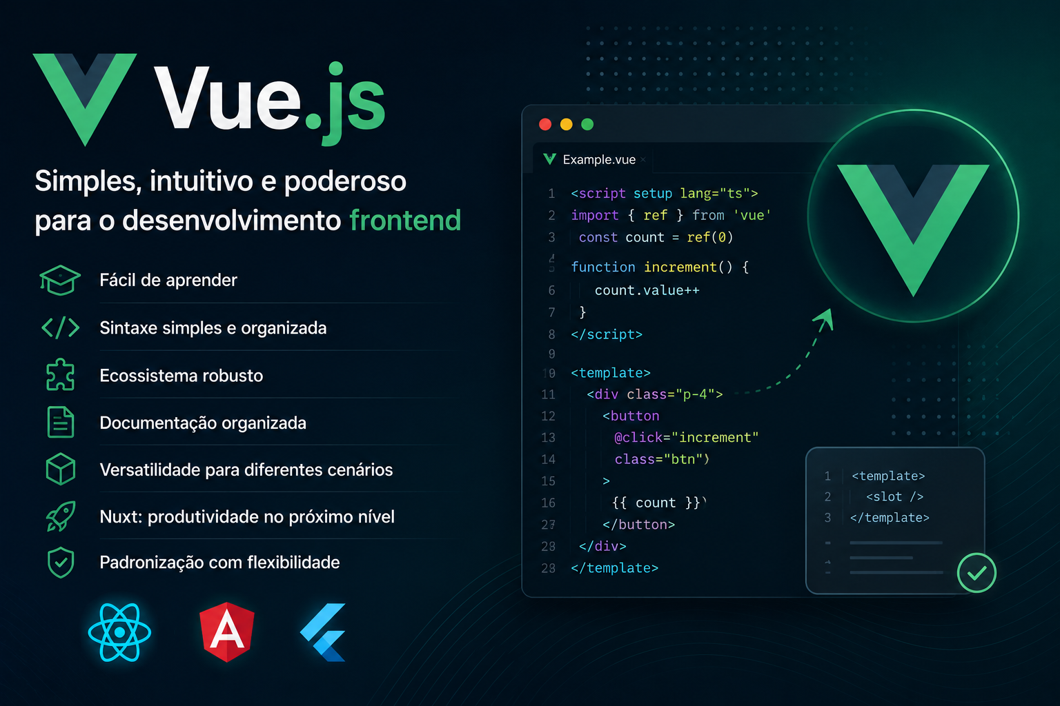 Por que eu prefiro trabalhar com Vue.js no Front End